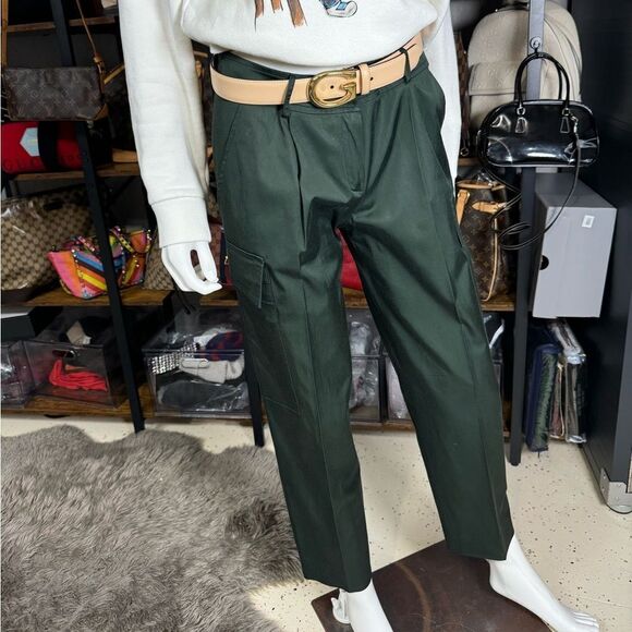 La Perla Green Cargo Style Pants 6 - Picture 2 of 11
